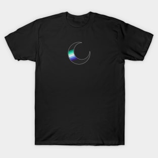 Gay Pride Crescent Moon T-Shirt